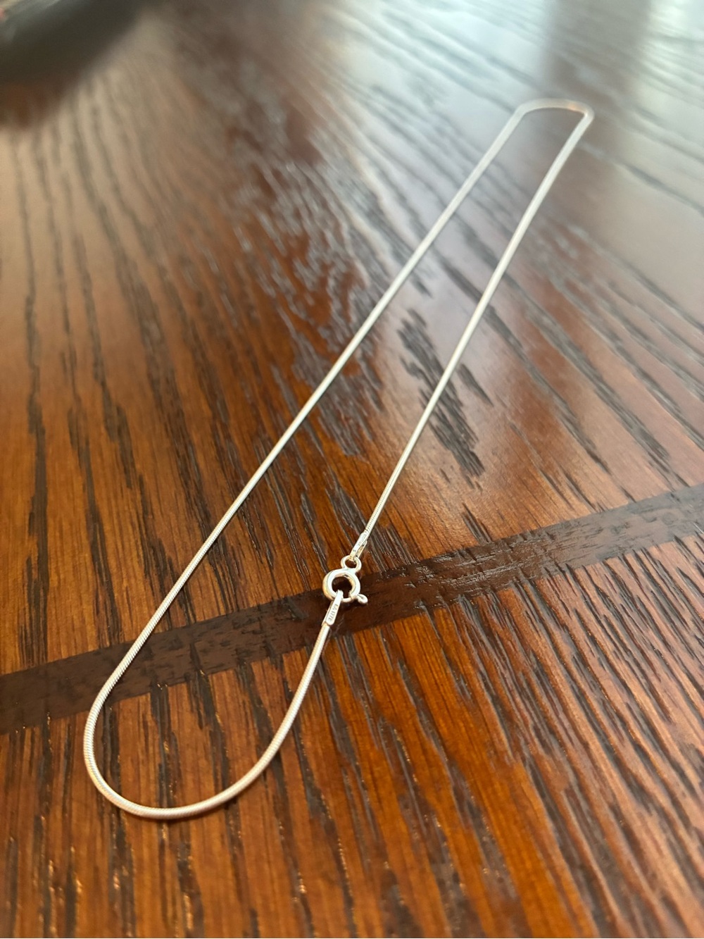 Fashion Jewelry Silver Snake Chain Necklace